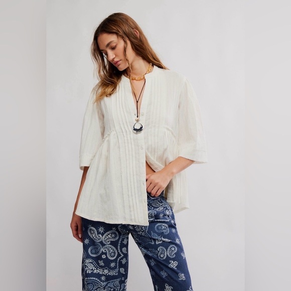 We The Free Tops - Willow Button Down NWOT ivory